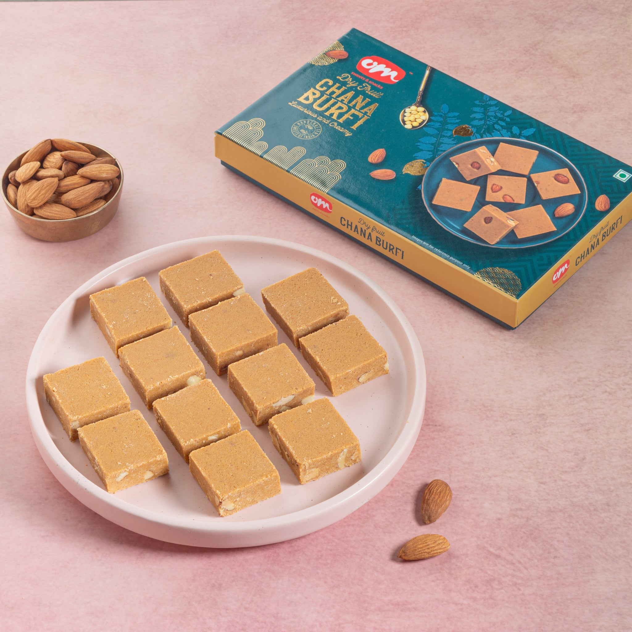 Channa Dry Fruit Burfi